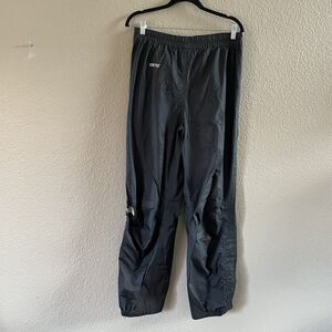 Vintage The North Face Rain Pants Men’s Large Black Waterproof Nylon Ripstop